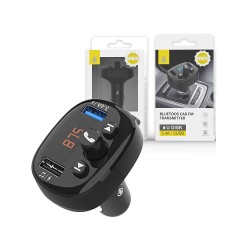 Transmissor FM para Carro Bluetooth OnePlus A6139 com 2 Chamadas USB e Controlador de Volume/FM/USB 3.4A Max Preto Transmissor FM para Carro Bluetooth OnePlus A6139 com 2 Chamadas USB e Controlador de Volume/FM/USB 3.4A Max Preto